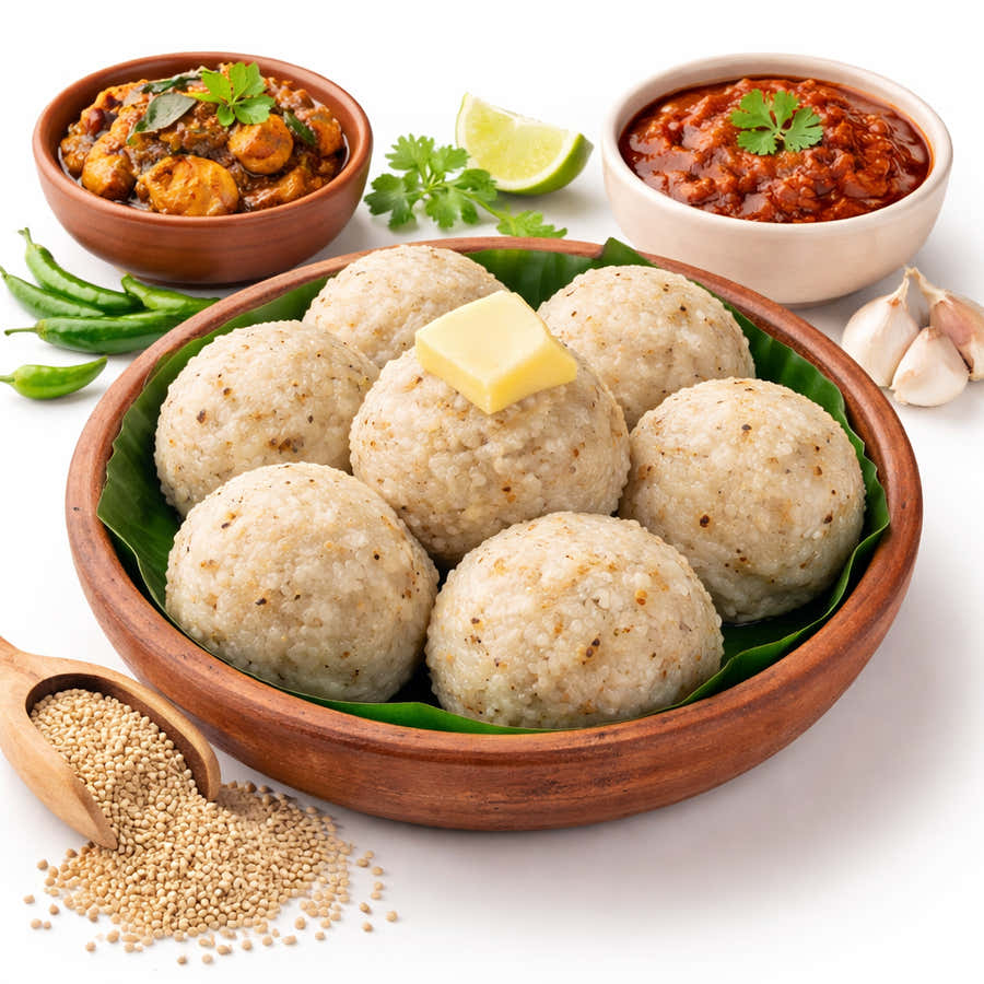 Soft Sorghum Sankati — serving suggestion
