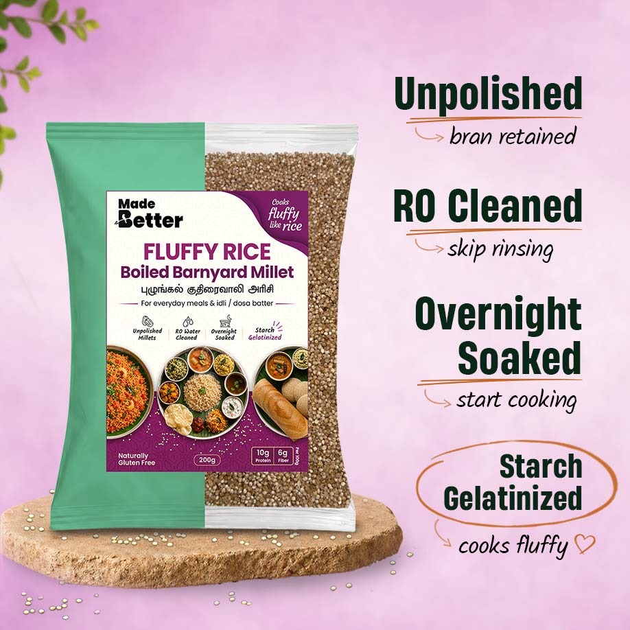 Barnyard Millet | Fluffy Millets