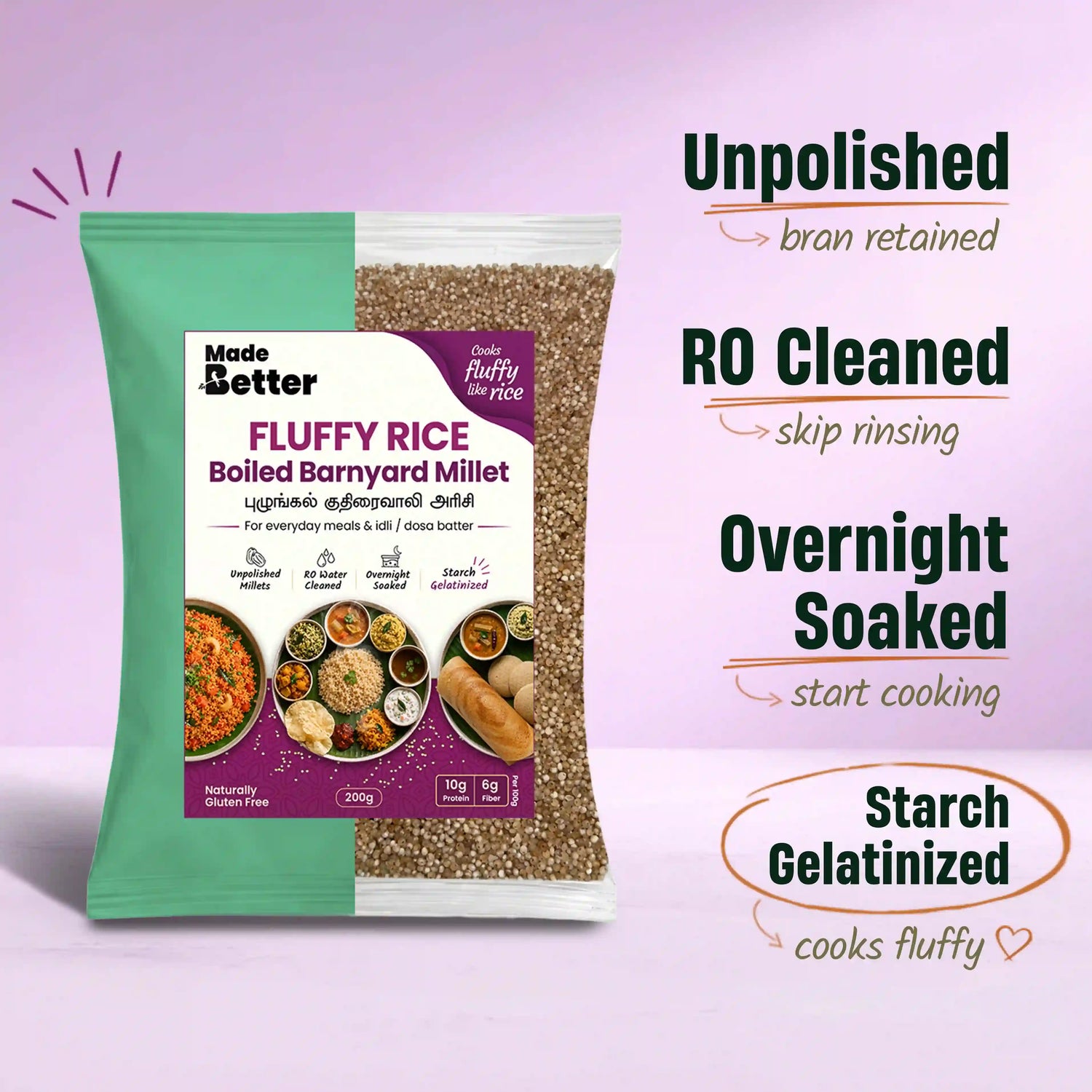Barnyard Millet | Fluffy Millets