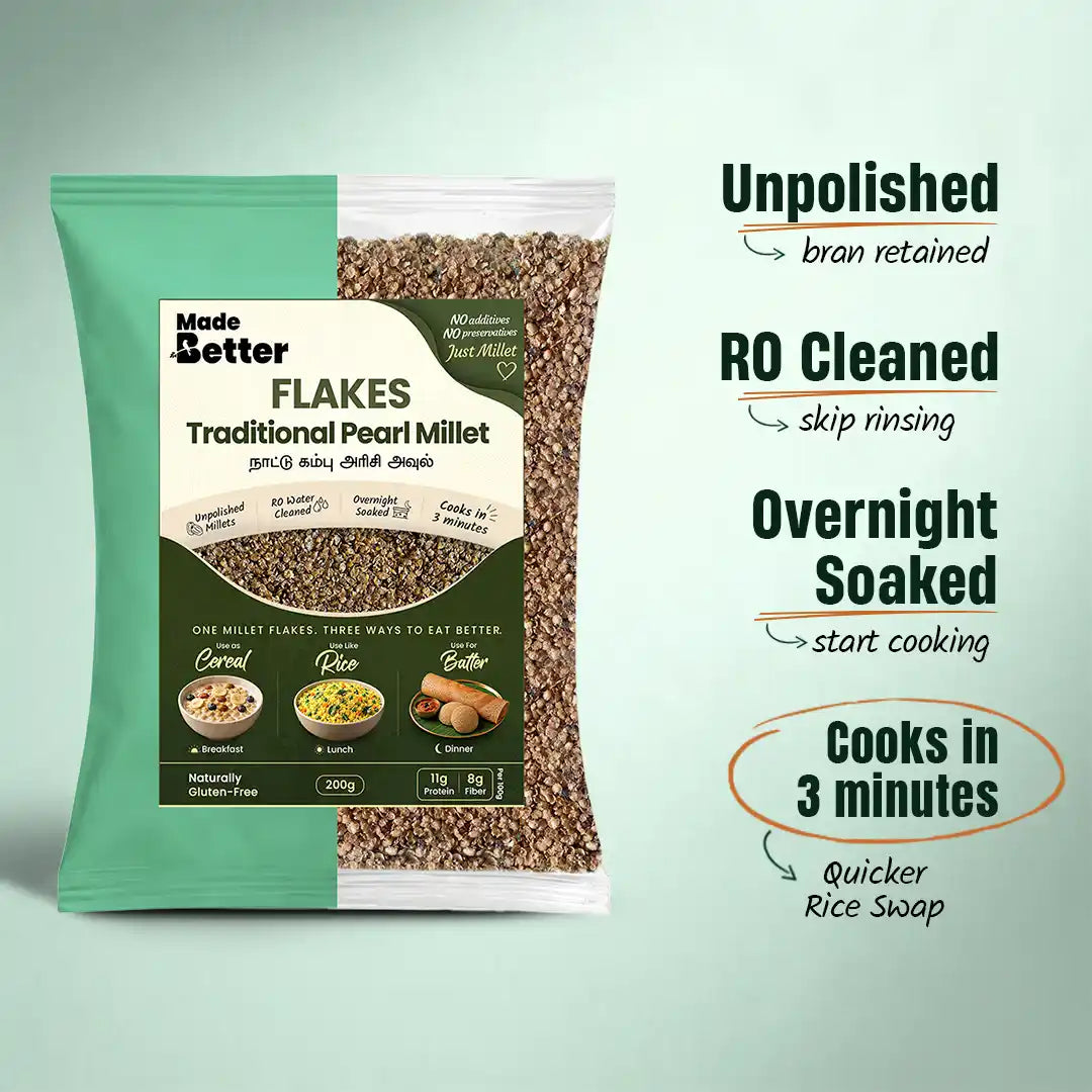 Traditional Pearl Millet Flakes