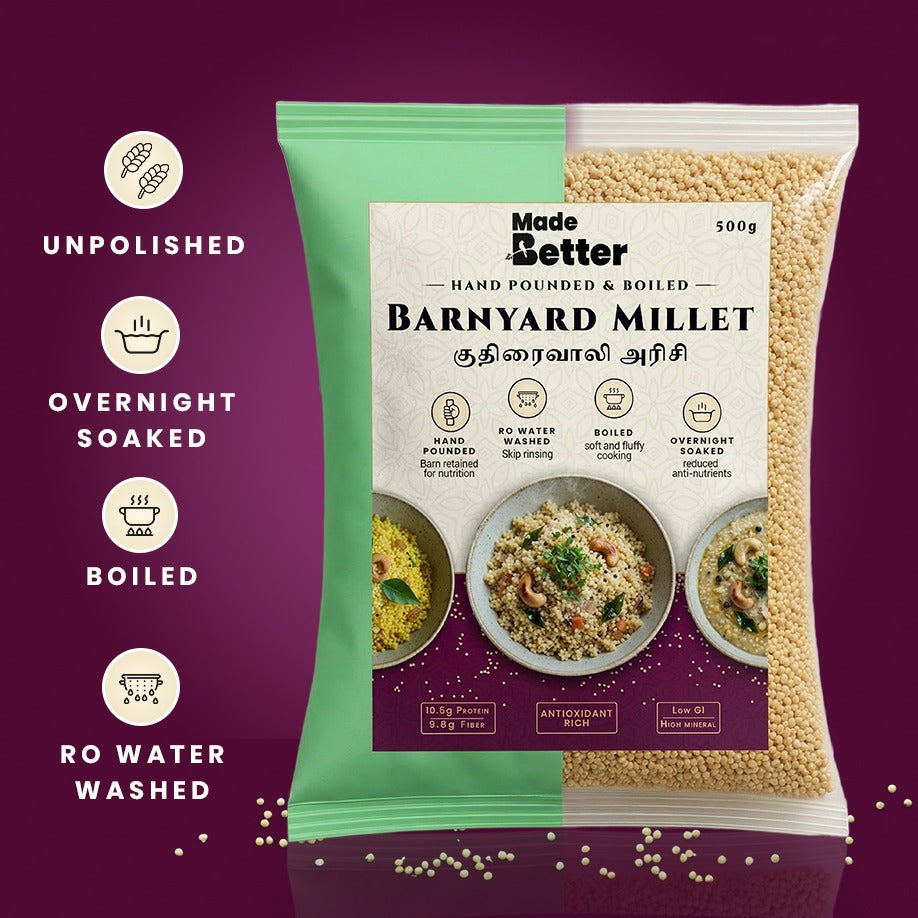 Barnyard Millet | Fluffy Millets