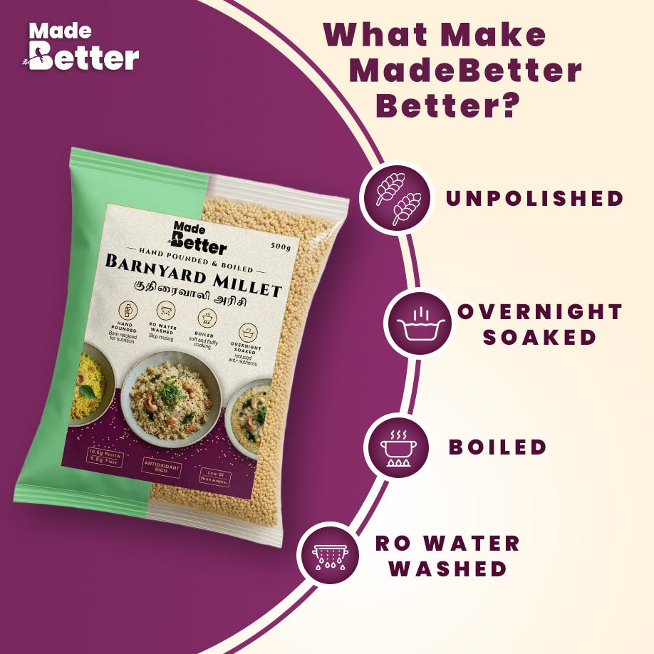 Barnyard Millet | Fluffy Millets