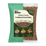 MadeBetter Traditional Pearl Millet Aval / Poha — exact original 500 g front pouch, uniformly sized on white