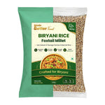 MadeBetter Foxtail Millet | Biriyani Millets — exact original 500 g front pouch, uniformly sized on white