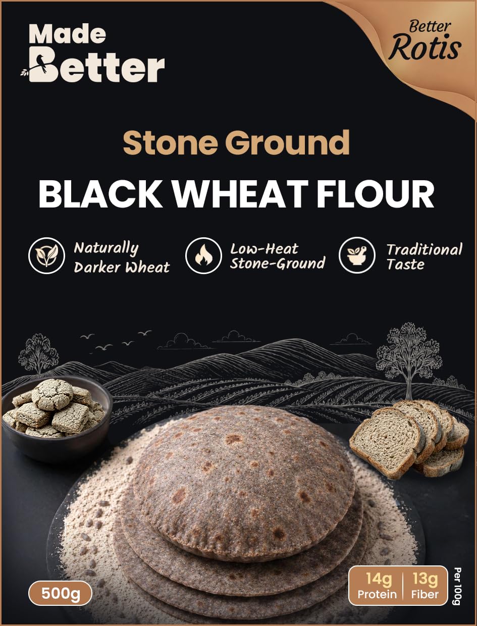 MadeBetter Black Wheat Atta — Amazon product uses