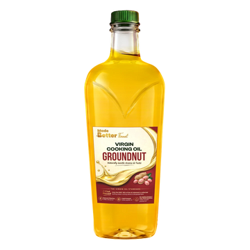 MadeBetter groundnut Virgin Cooking Oil — original bottle with background removed
