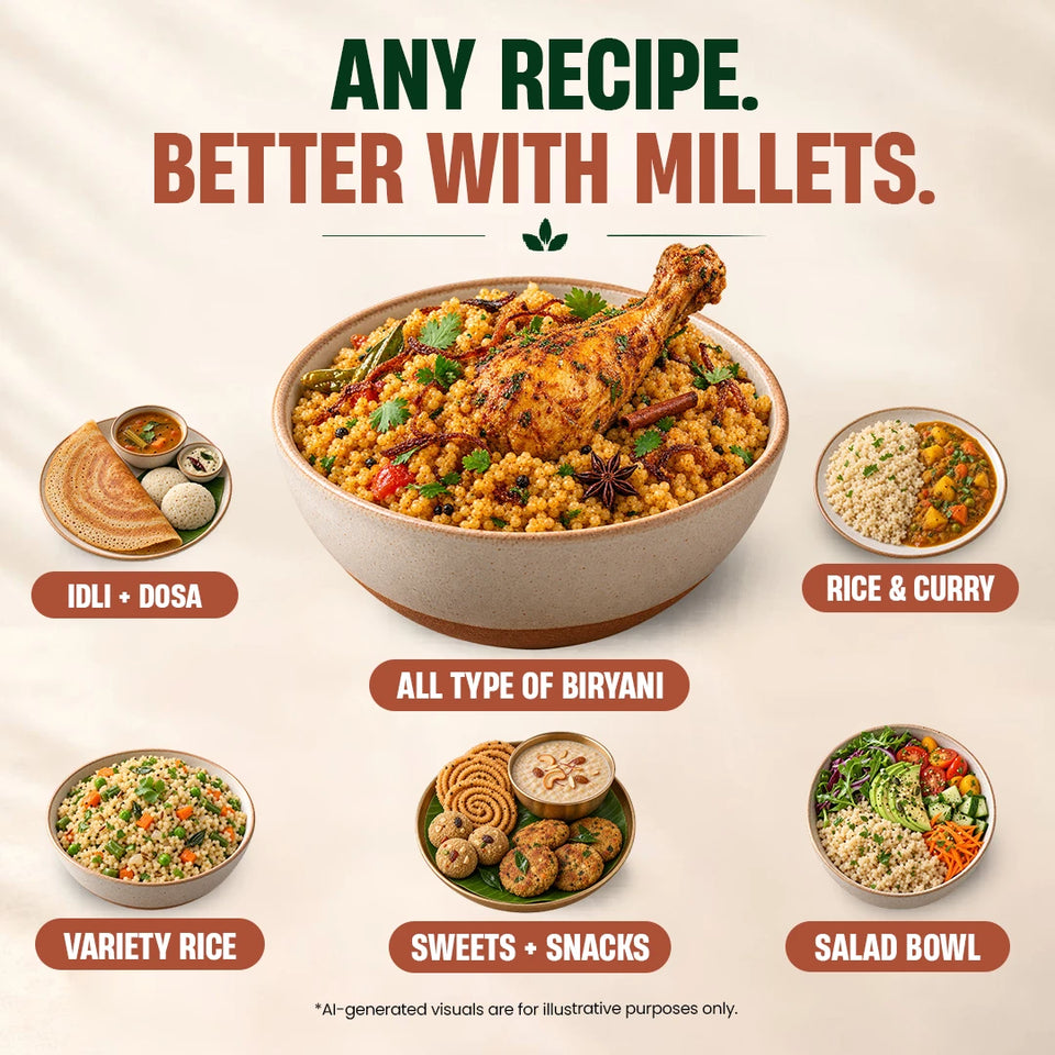 MadeBetter Biryani Millet Rice — foxtail recipes