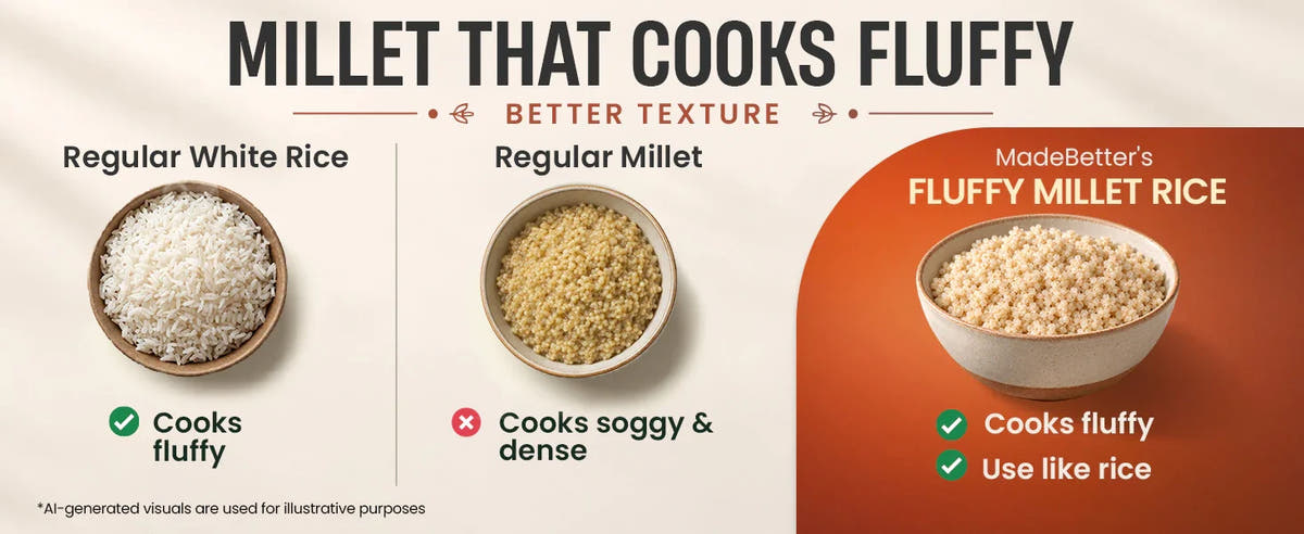 Fluffy Millet Rice — Better Texture