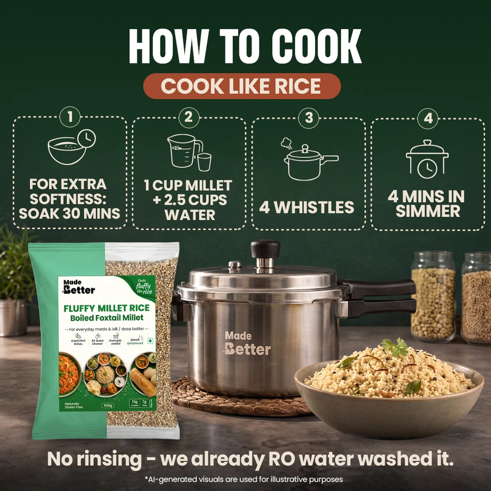 MadeBetter foxtail Fluffy Millet Rice — how to cook