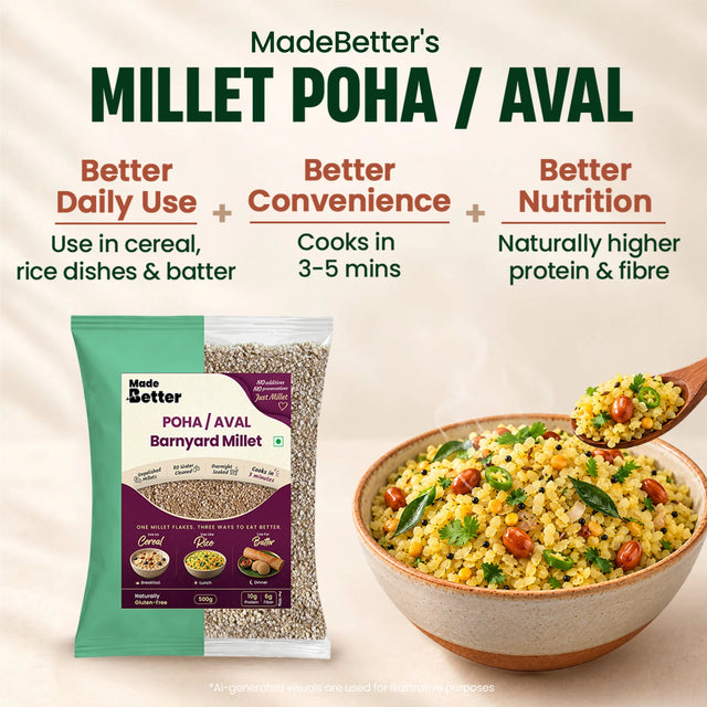 MadeBetter Barnyard Millet Aval / Poha — overview panel