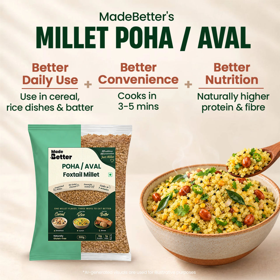 MadeBetter Foxtail Millet Aval / Poha — overview panel