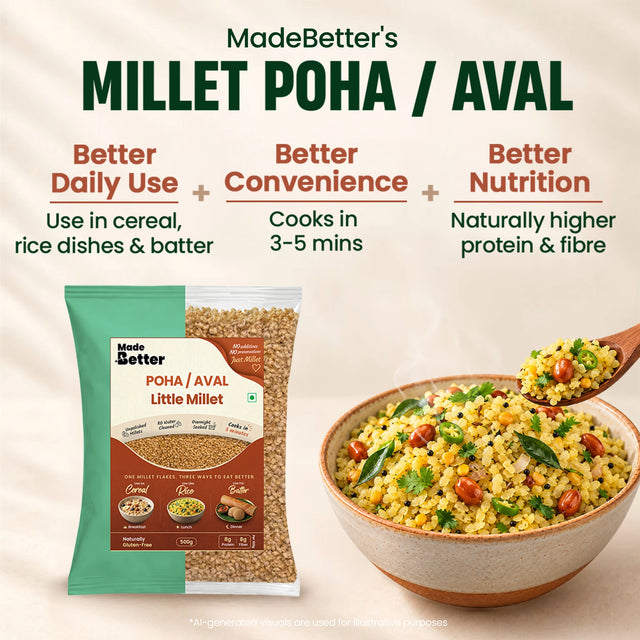 MadeBetter Little Millet Aval / Poha — overview panel