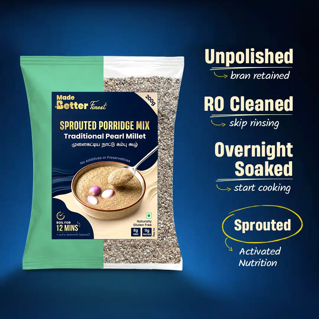 Sprouted Porridge - Traditional Pearl Millet