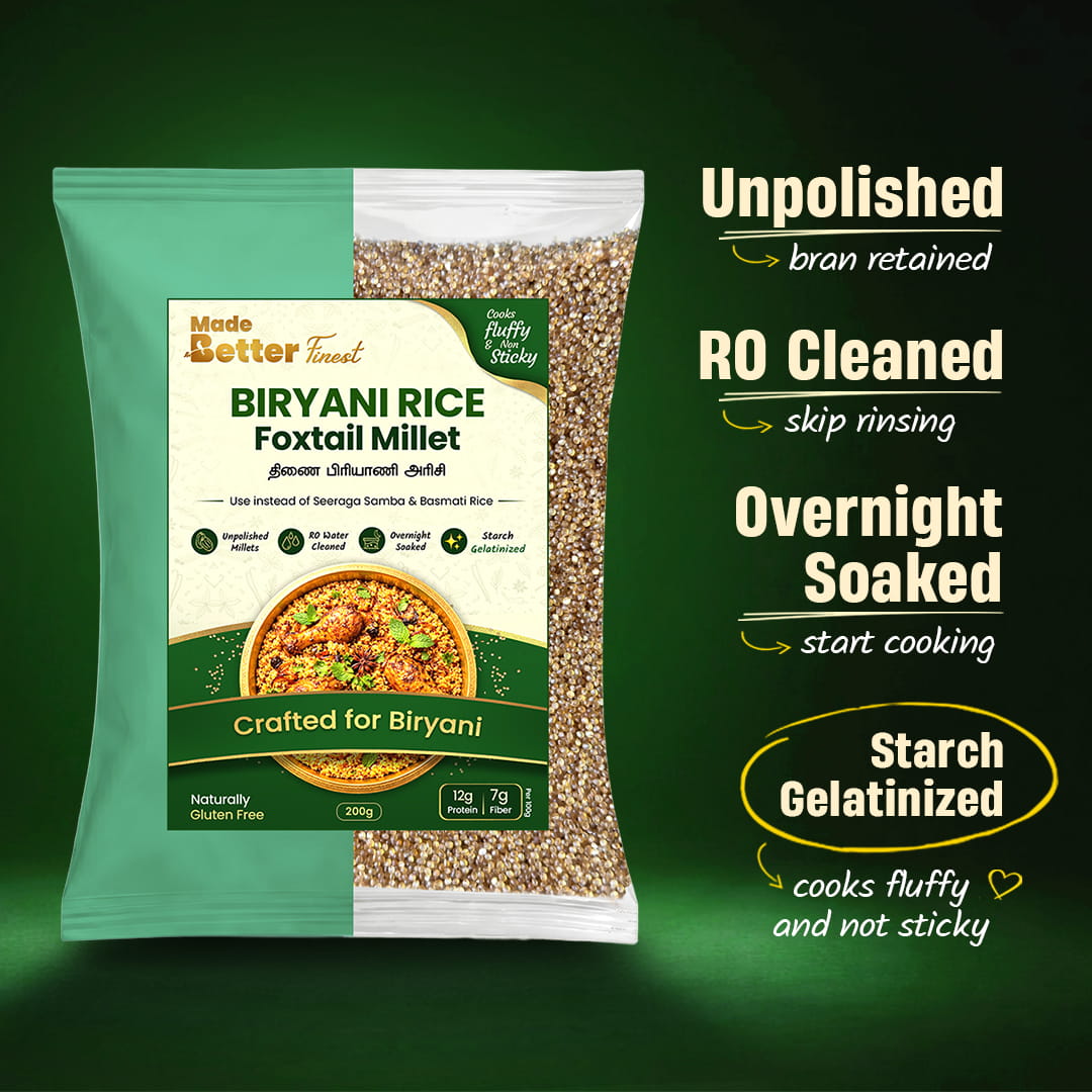Foxtail Millet | Biriyani Millets
