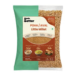 MadeBetter Little Millet Aval / Poha — exact original 500 g front pouch, uniformly sized on white